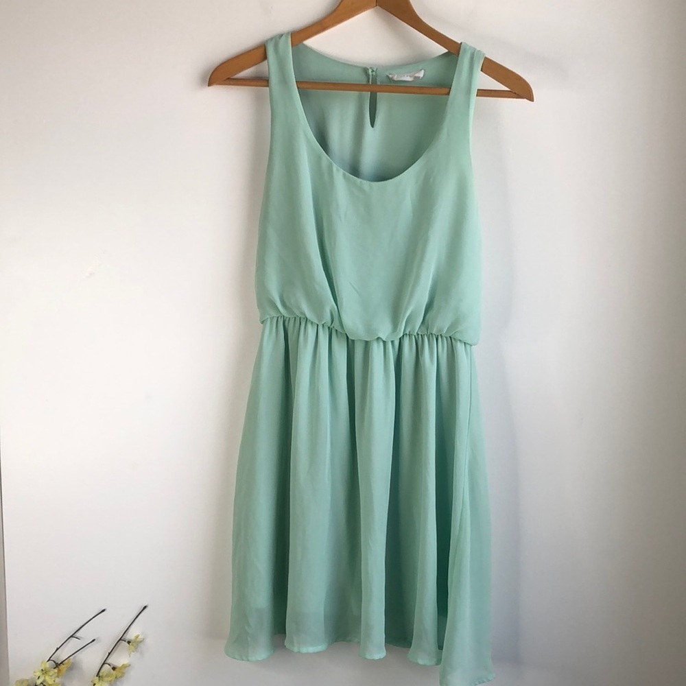 LUSH Mint Green Sleeveless Dress